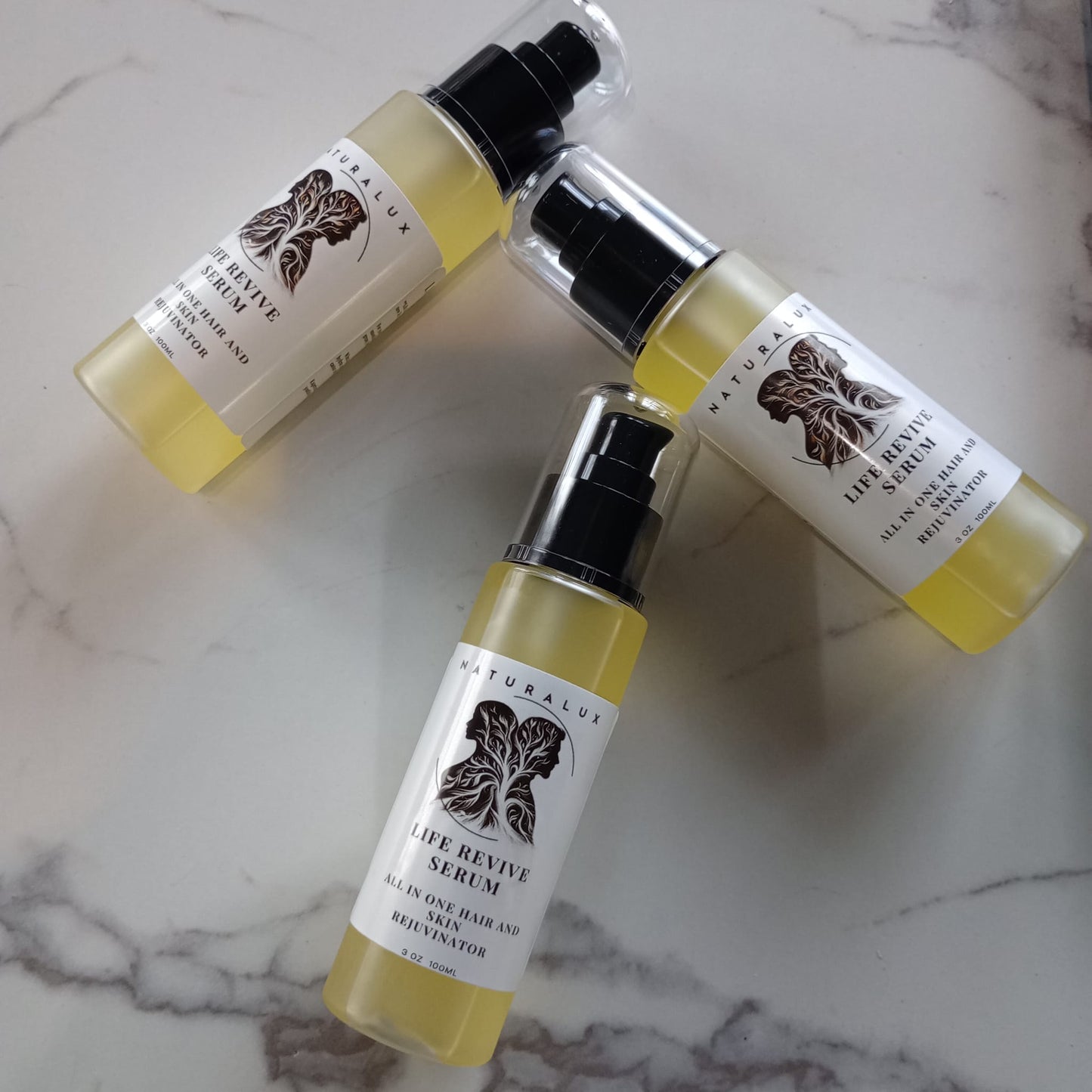 Life Revive Hair and Face Serum Nourish. Restore. Glow.