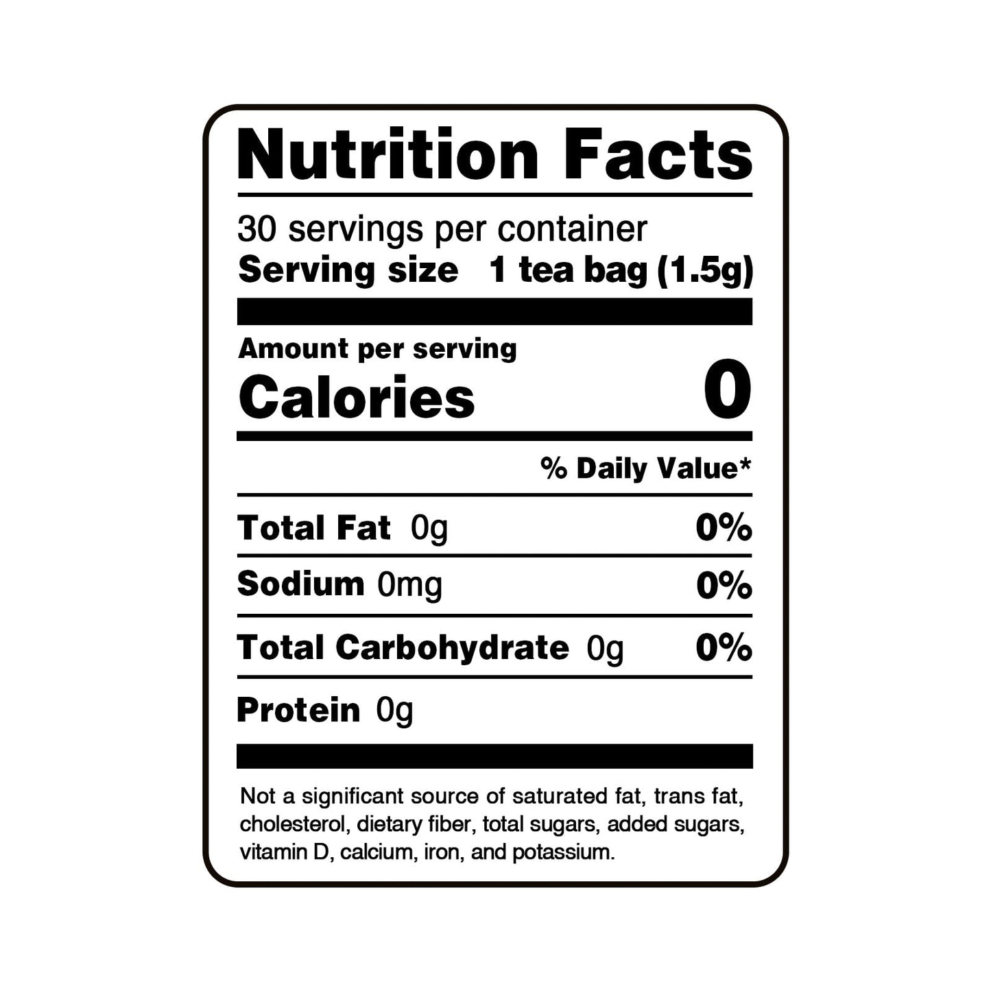 Tea Varieties, 50 Tea Bags. Many Flavors!