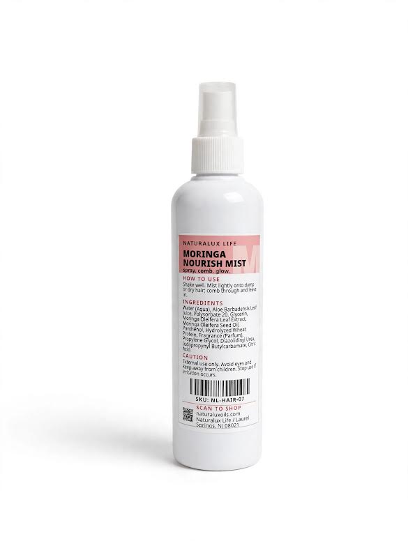 Moringa Nourish Mist – Weightless Leave-In Hair Moisture (8 fl oz)