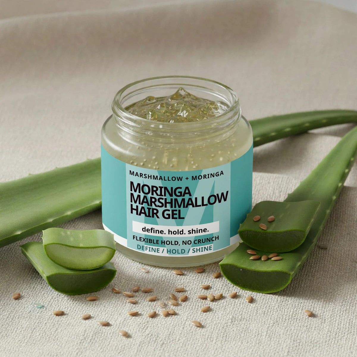 Healthy Hair Gel with Aloe and Flax seed