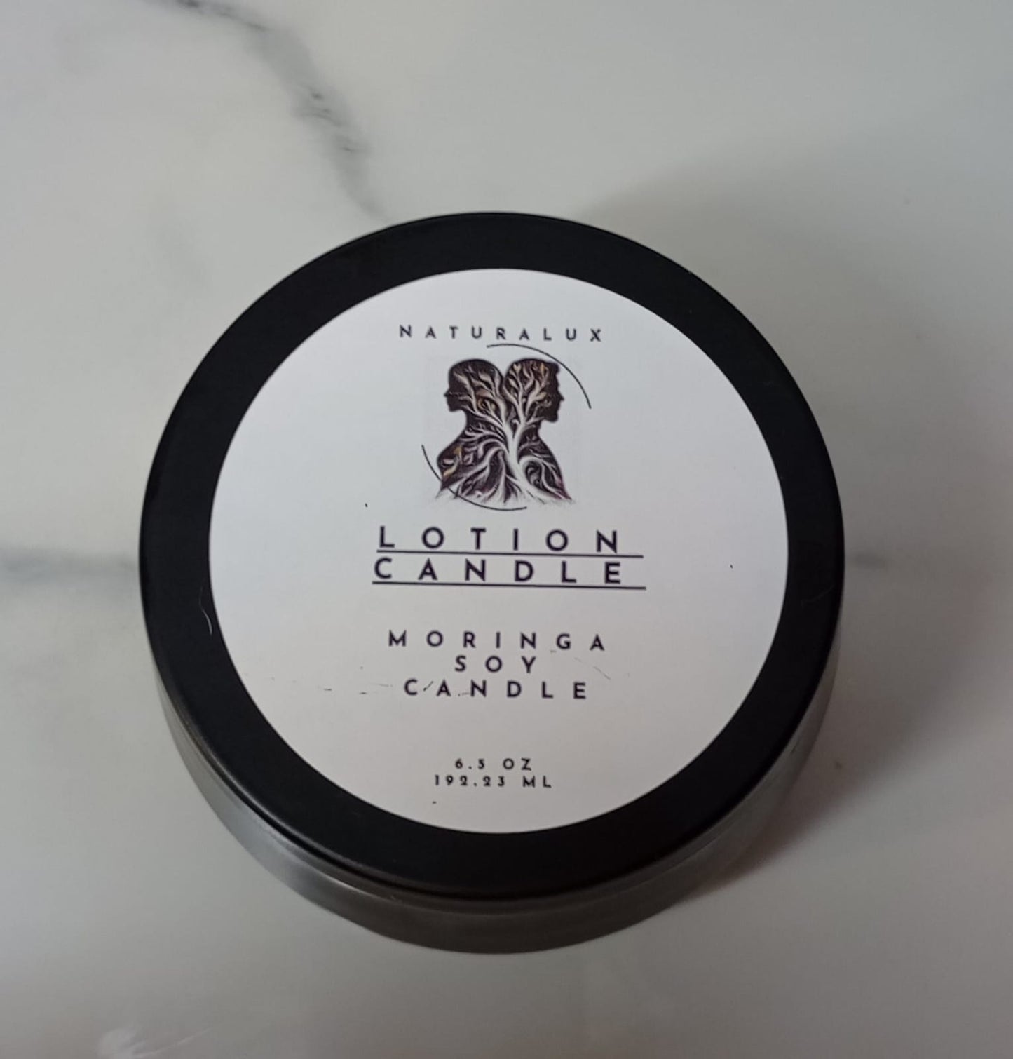 Candle Lotion in a Tin Vessel with Soy wax mango butter and cashmere