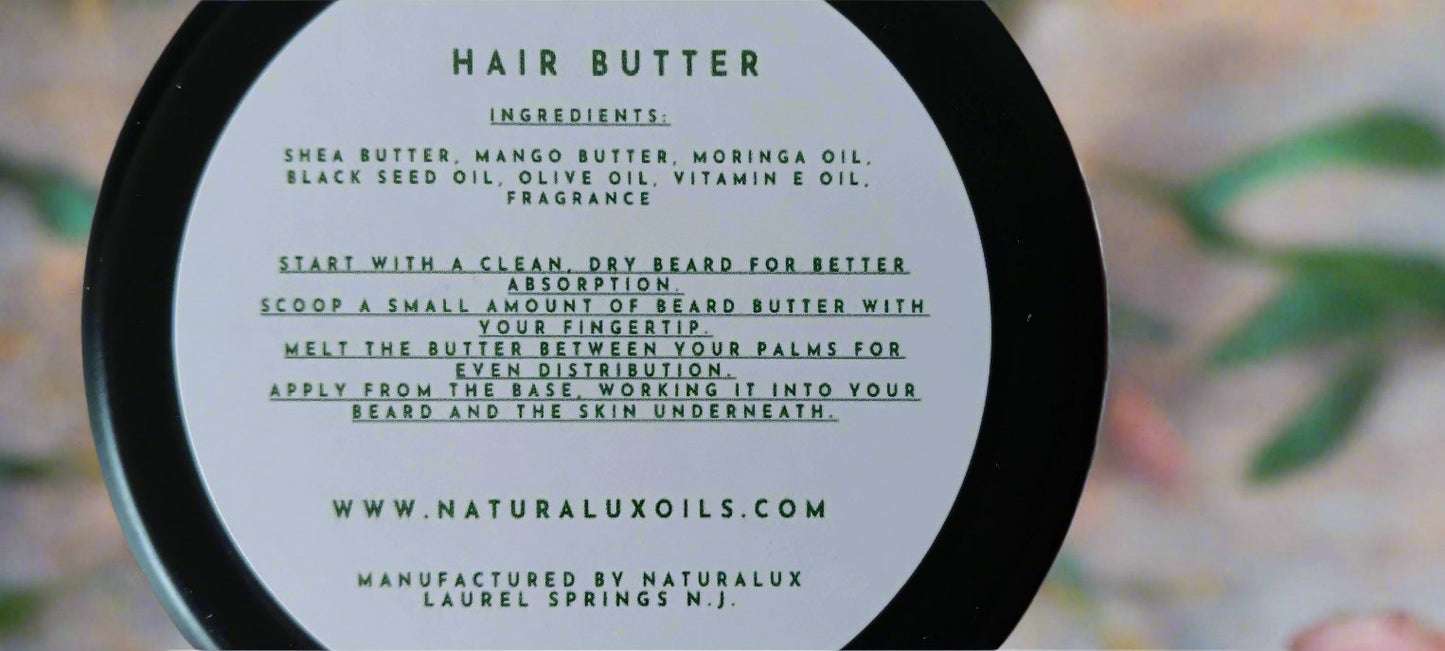 Hair Butter with Mango Butter, Moringa Oil +