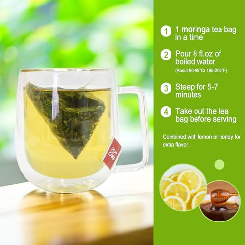 Moringa Tea, 50 Tea Bags. Many Flavors!