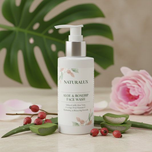 Face Wash with Aloe Vera Rosehip Oil