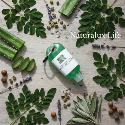 Hand Sanitizer Flat Lay