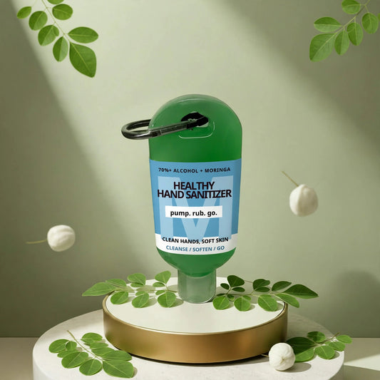 Naturalux Healthy Hand Sanitizer with Moringa Oil – Kills 99.9% of Germs & Moisturizes