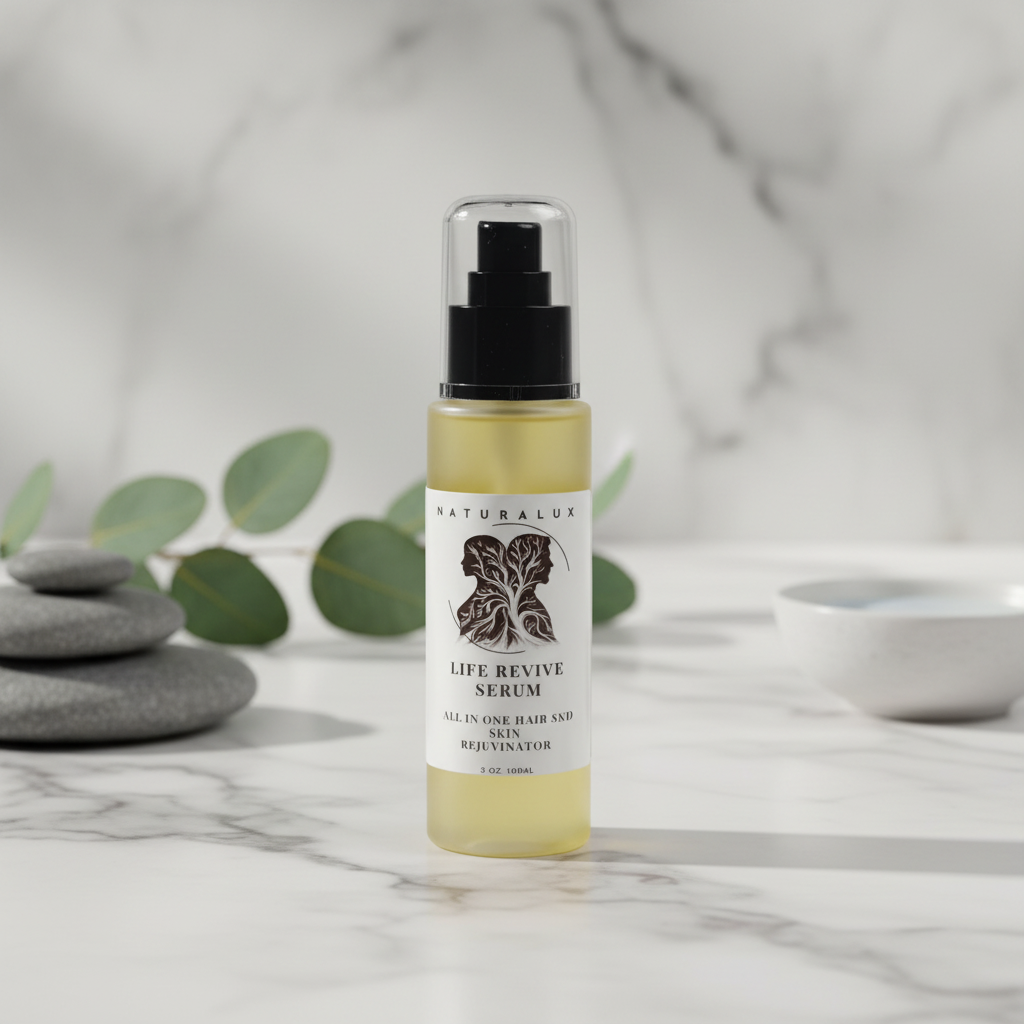 Life Revive Hair & Face Serum – Natural All-in-One Elixir | Naturalux ...