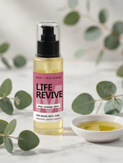 Life Revive Hair and Face Serum – Natural All-in-One Beauty Elixir
