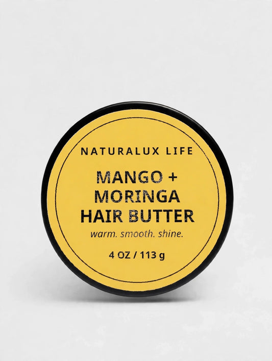 Mango & Moringa Hair Butter – Deep Moisture Treatment for Strong, Shiny, Frizz-Free Hair