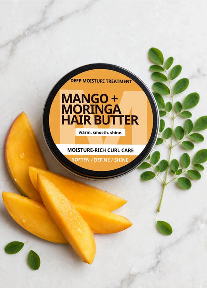 Mango & Moringa Hair Butter – Deep Moisture Treatment for Strong, Shiny, Frizz-Free Hair