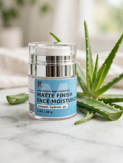 Hidratante facial con acabado mate