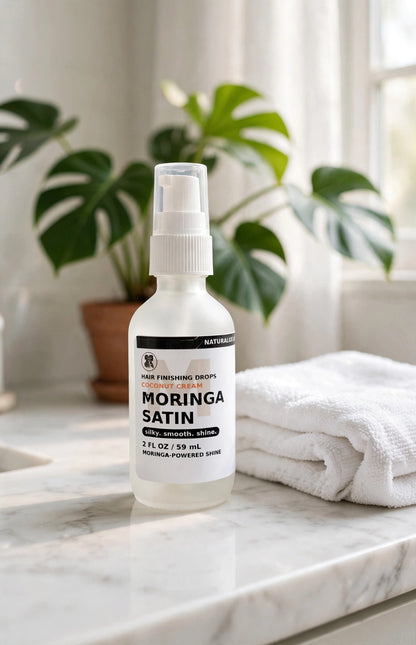Moringa Satin Hair Finishing Drops (Coconut Cream)