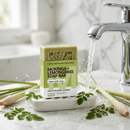 Soap Bar with Moringa and Lemongrass